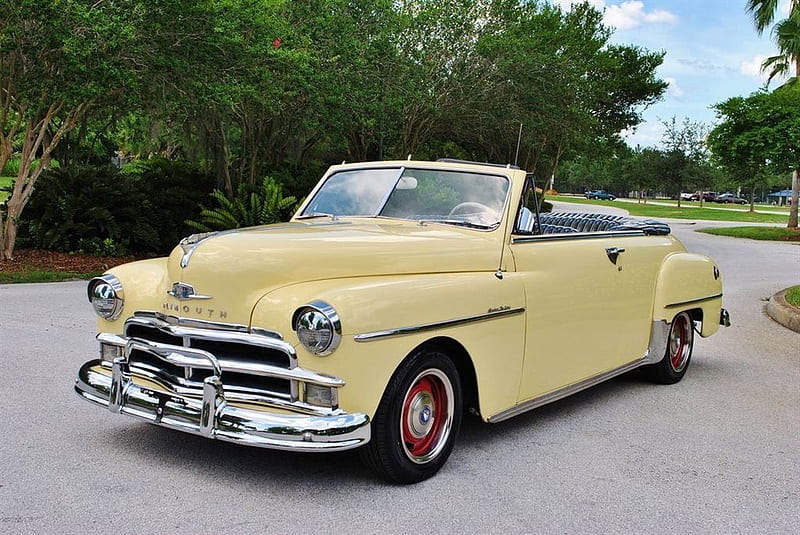 1950 Plymouth Special Deluxe Convertible, Old-Timer, Convertible, Car, Deluxe, Special, Plymouth, HD wallpaper