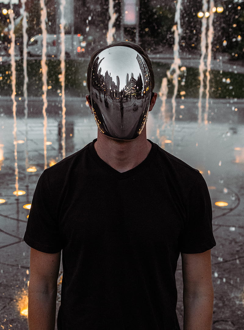 man covering his face standing, HD phone wallpaper
