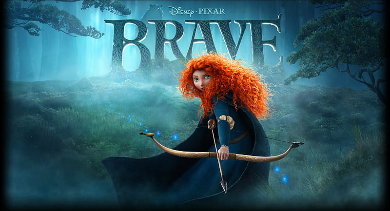 Brave, poster, movie, girl, redhead, merida, princess, disney, HD wallpaper  | Peakpx