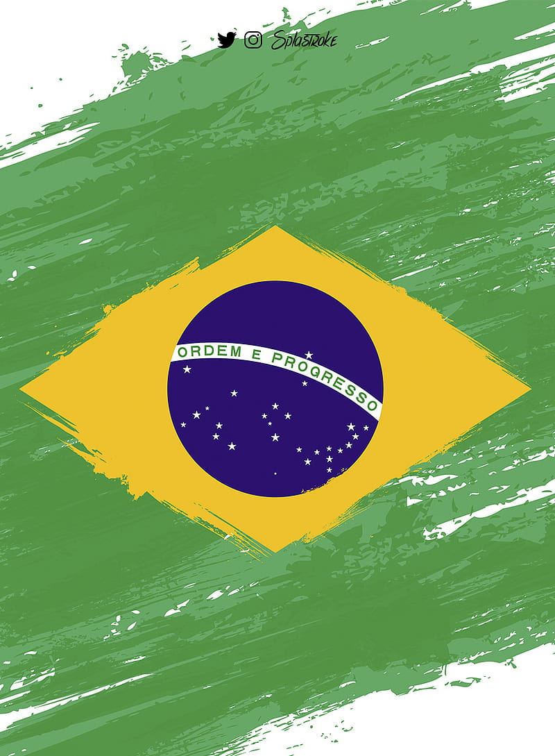 Brazil, brazil, fifa, flag, flags, football, mundial, russia 2018, soccer, team, world cup, HD phone wallpaper