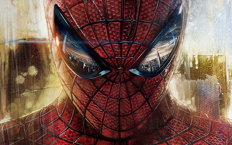 Spiderman, grunge, superheroes, artwork, DC Comics, Spider-Man, HD wallpaper