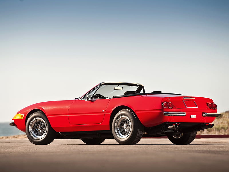 Ferrari Daytona Spider, Classic, Conv, Red, Gts, HD wallpaper | Peakpx