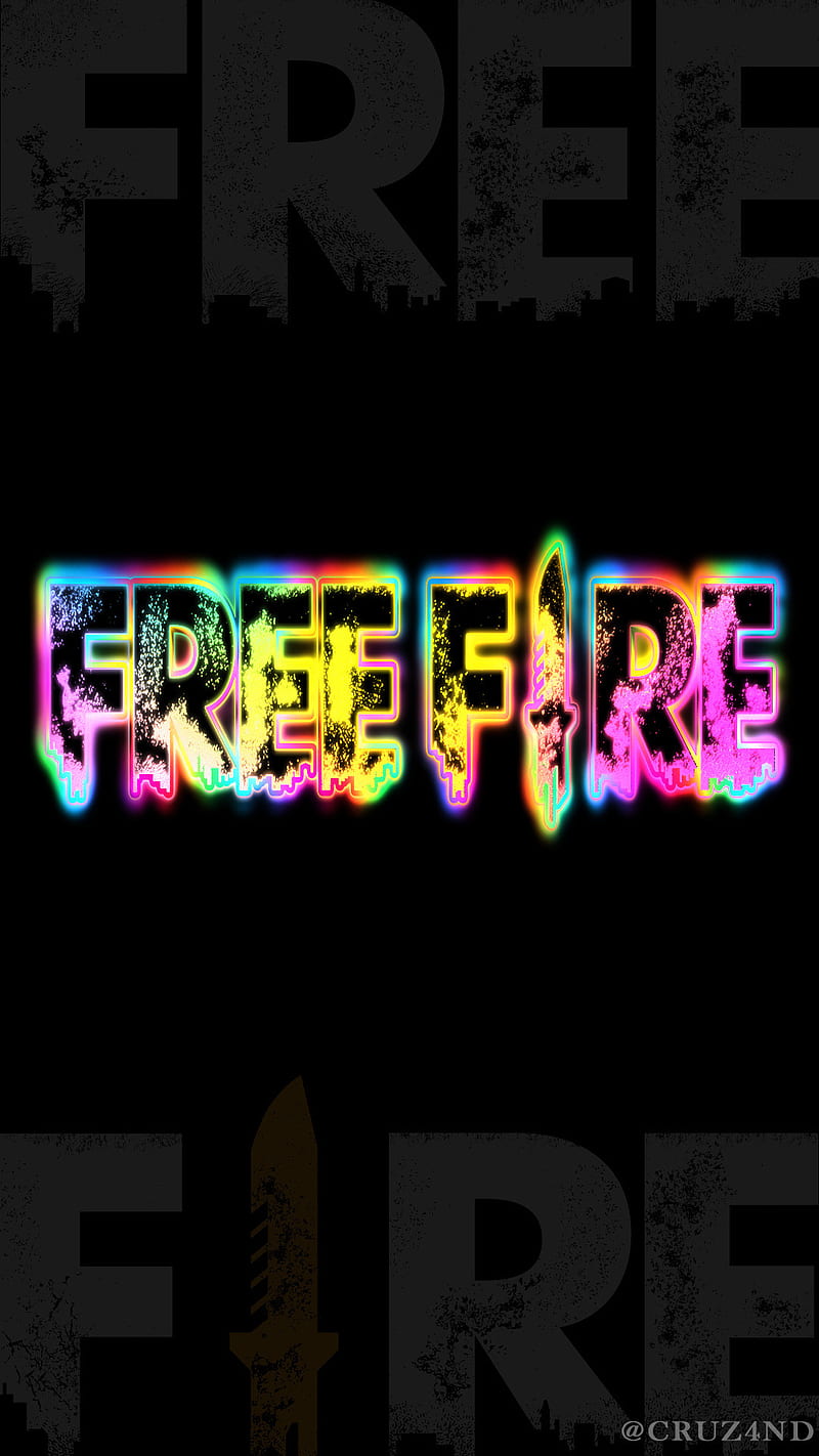 Fire Neon , fire, garena, logo, video game, HD phone wallpaper