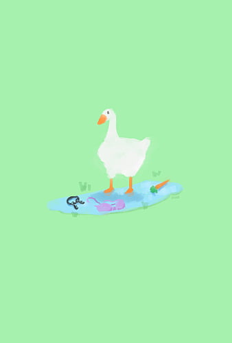 I made an Untitled Goose Game mobile wallpaper inspired by u