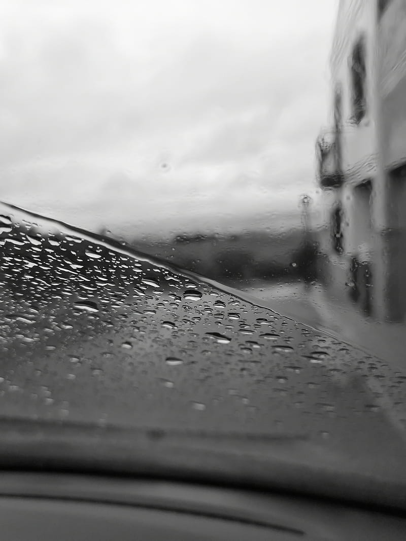 Into The Water, nights, white, black, city, rain, water, supermacro, graphy, windshield, HD phone wallpaper