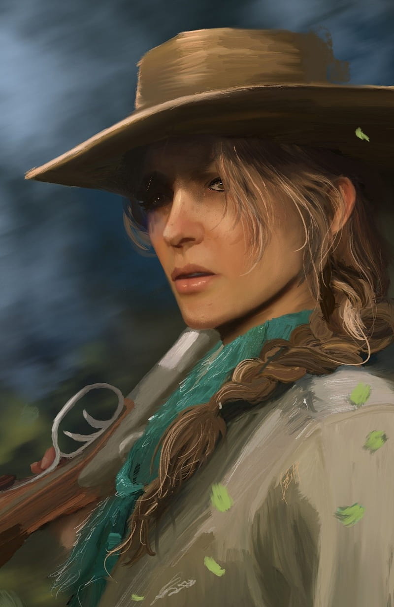 Red Dead Redemption 2, face, hair, HD phone wallpaper