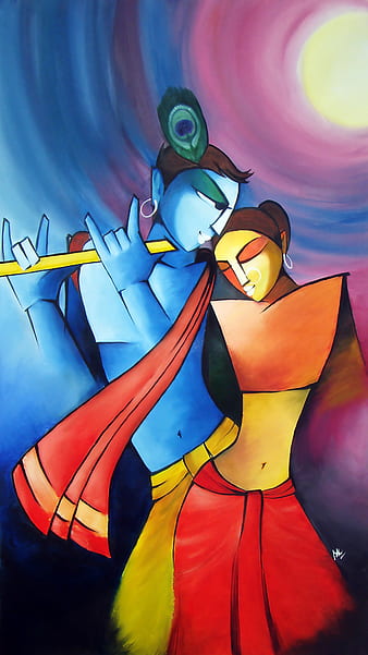 Original Painting: RADHA KRISHNA – MUSIC OF LOVE - styleindiatoday.com