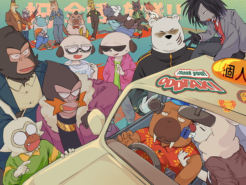 Anime, Odd Taxi, HD wallpaper