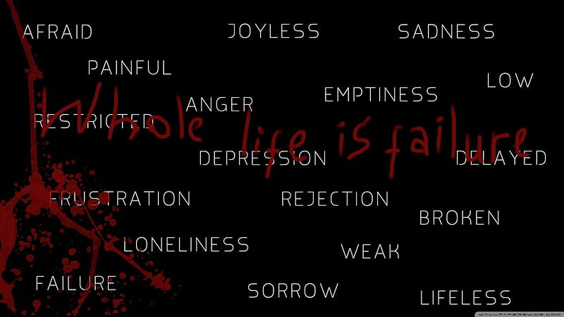 Deep Depression, Sad, Failure, Depressed, Depression, HD wallpaper