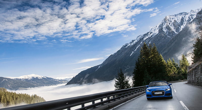 2015 Audi TT Roadster (Ara Blue Crystal Effect) - Front , car, HD wallpaper
