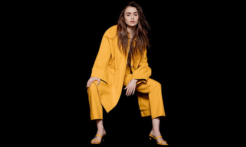 Lily Collins The Observer hoot 1, lily-collins, girls, celebrities, model, hoot, 1, HD wallpaper