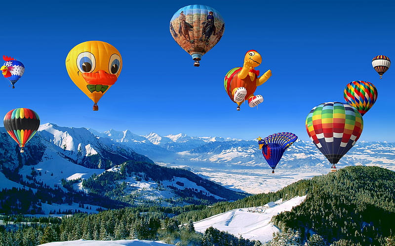 Hot Air Balloon, air-balloon, nature, HD wallpaper