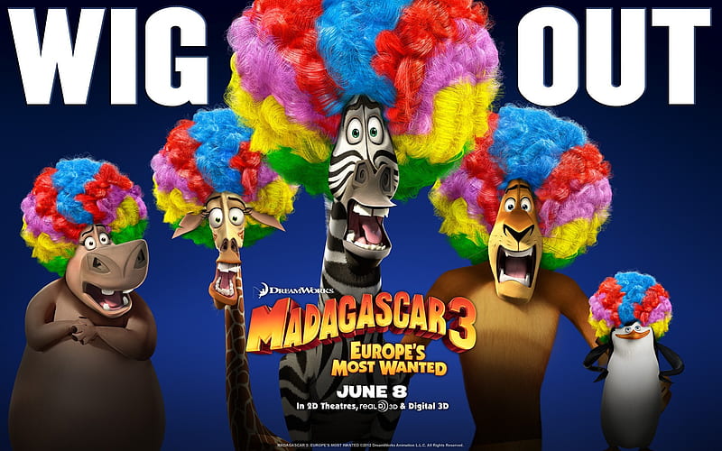 Madagascar 3 Europes Most Wanted Movie, HD wallpaper