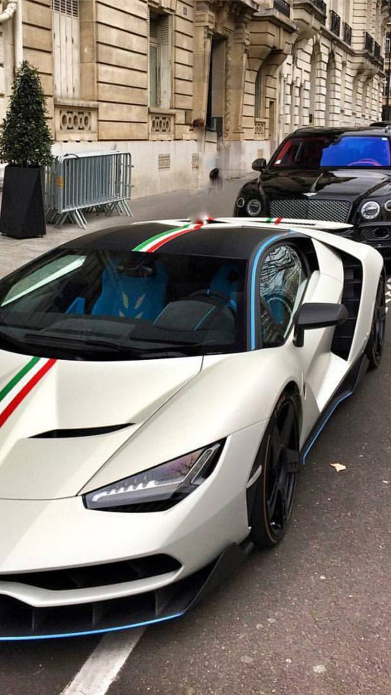 Italian beauty, car, centenario, hypercar, lambo, lamborghini, luxury, rich, supercar, white, HD phone wallpaper