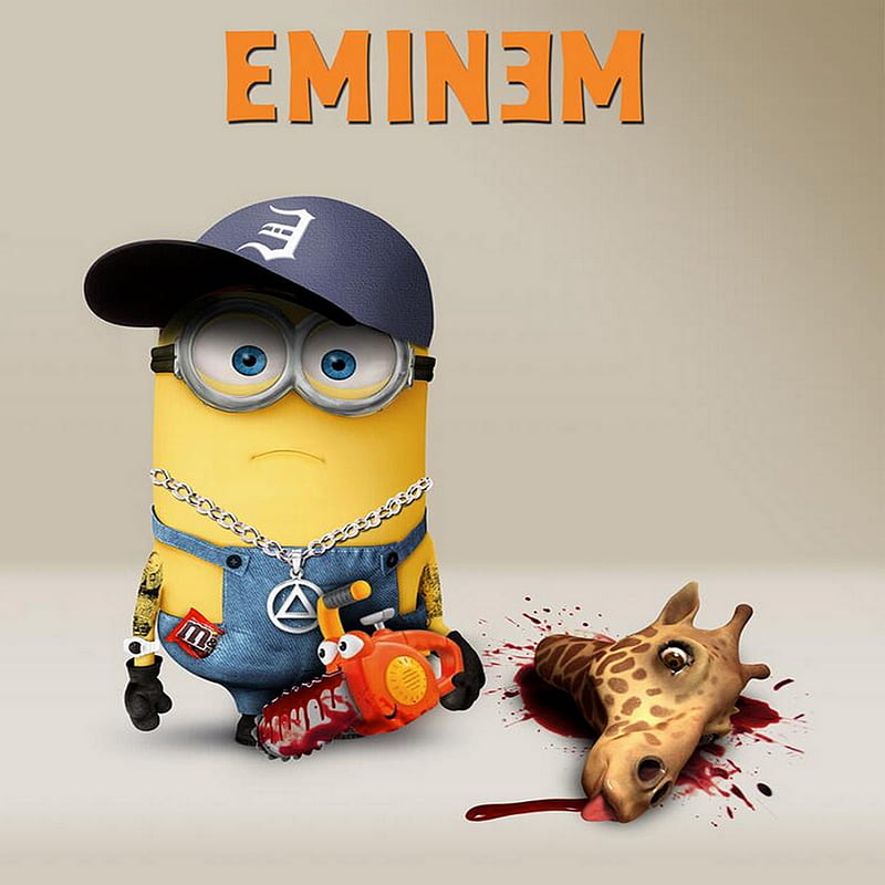 Eminem Minion, anime, cartoon, miniom, HD phone wallpaper | Peakpx