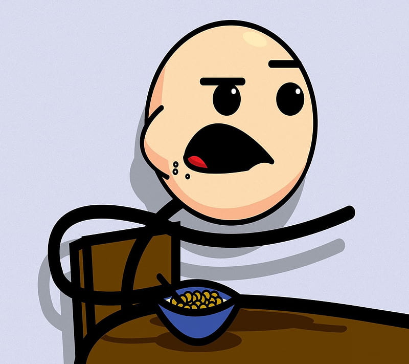 Cereal Guy, comedy, comics, drawn, funny, meme, rage, HD wallpaper