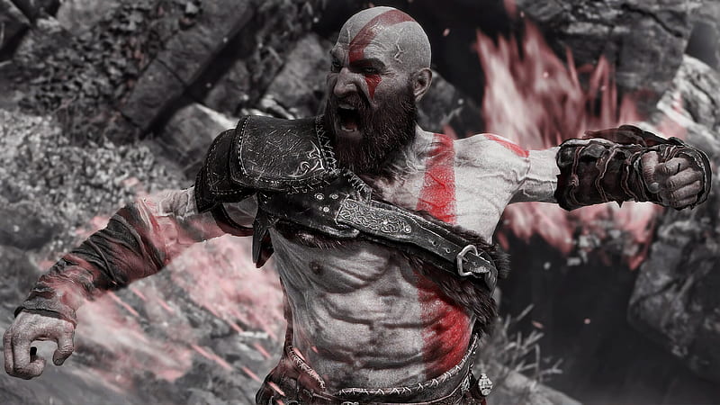 Angry Kratos , kratos, god-of-war-4, god-of-war, games, ps-games, HD wallpaper