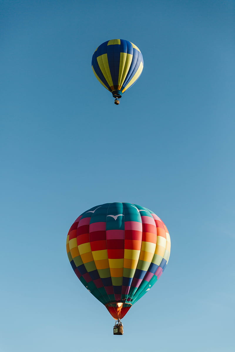 air balloons, colorful, sky, flight, HD phone wallpaper