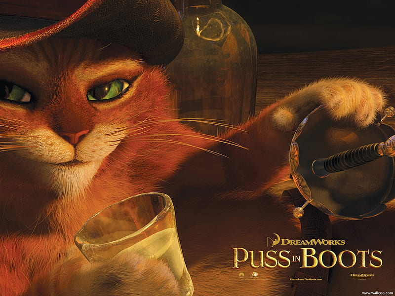Puss in Boots-Anime Movie 07, HD wallpaper