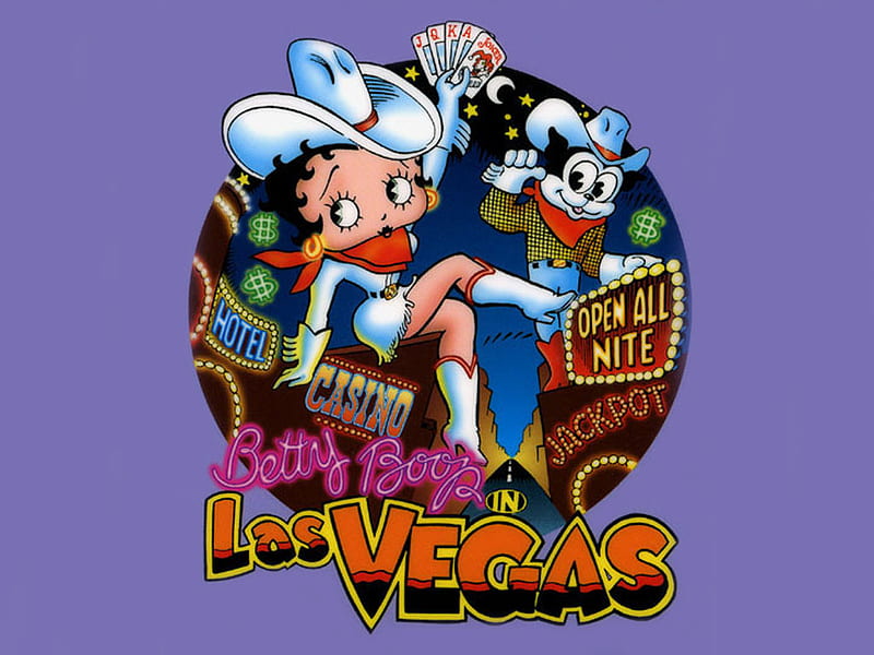Betty Boop - Las Vegas, casino, cards, cowgirl, HD wallpaper
