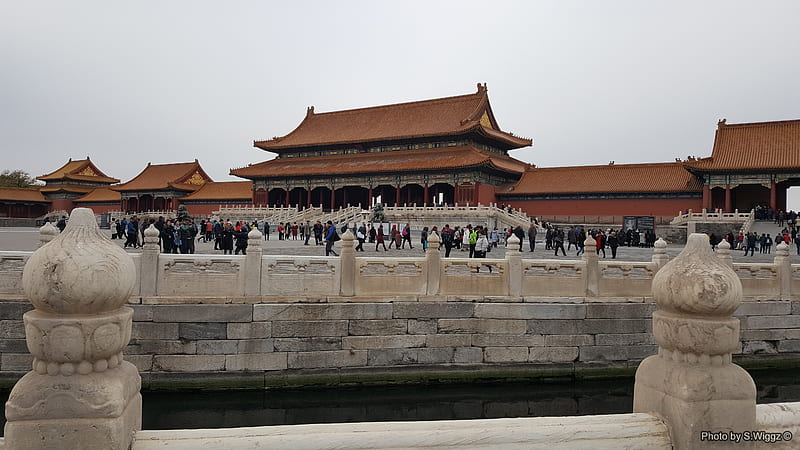The Forbidden City, Beijing, China, China, City, Beijing, Water, Clouds, Forbidden, HD wallpaper