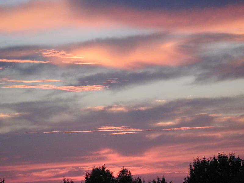 Sunset over the Town of Beaumont, Alberta - Canada, red, graphy, Sky ...