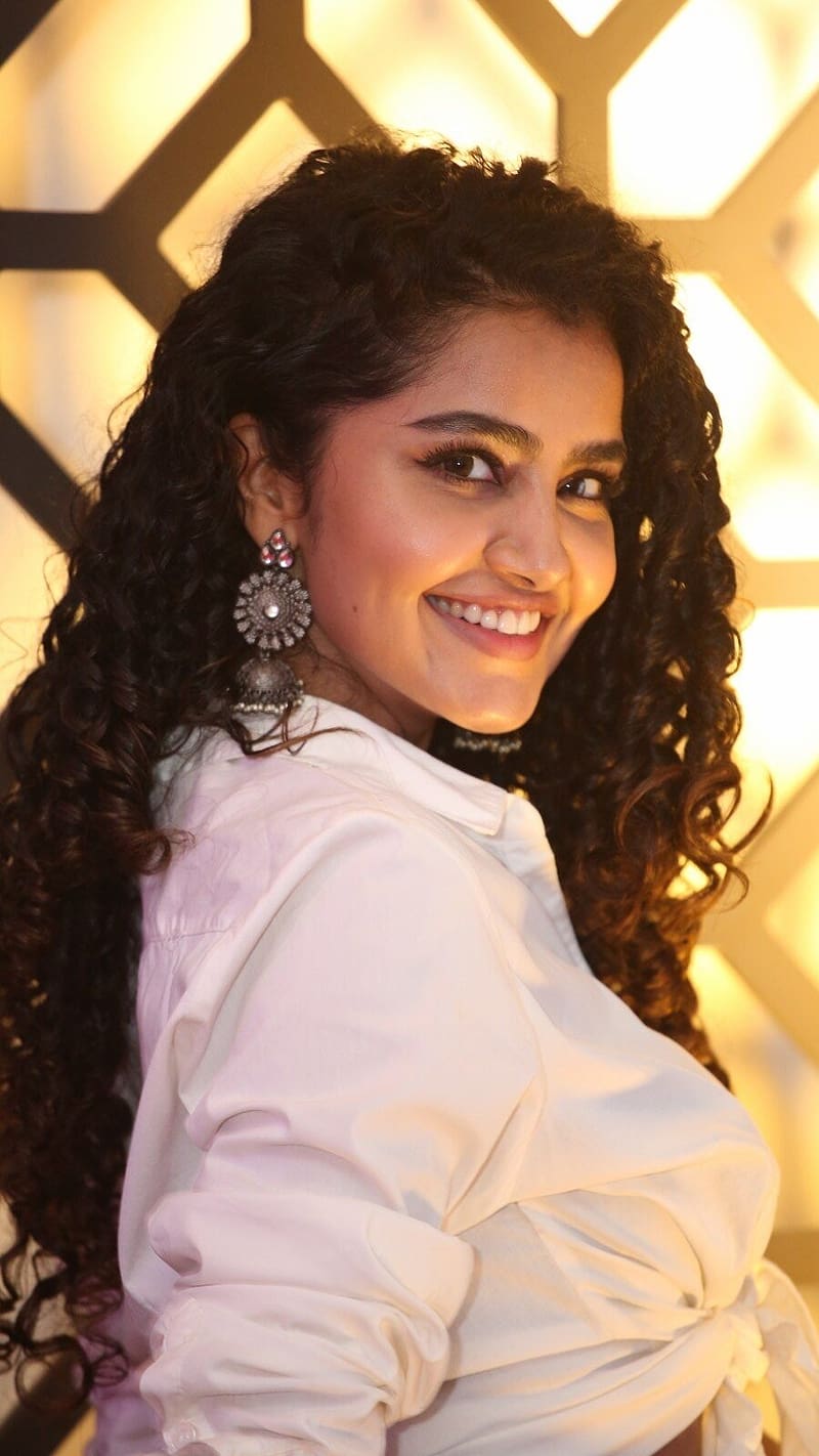 HD wallpaper anupama curly hair actress indian