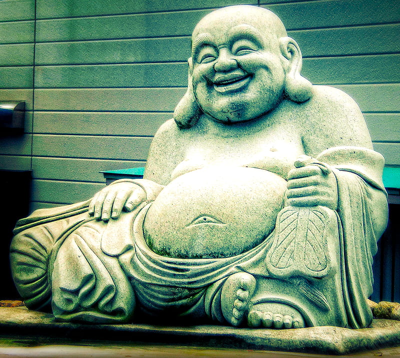 Buddha, budai, figures new, stone, HD wallpaper