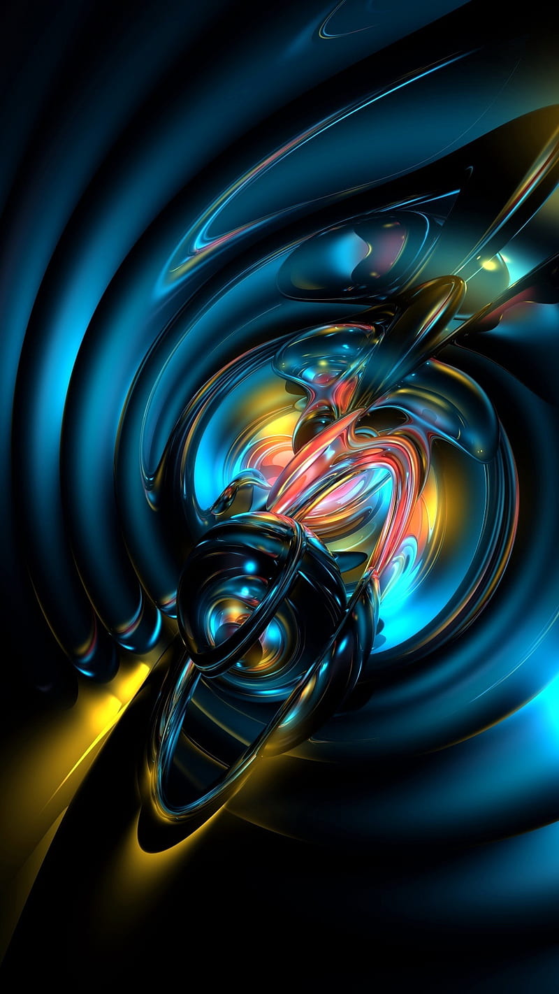 Dark Lines, tablet, glass, abstract, metal, colorful, HD phone wallpaper