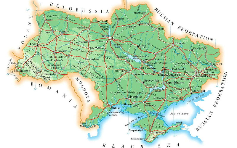 map of ukraine, ukraine, map, HD wallpaper