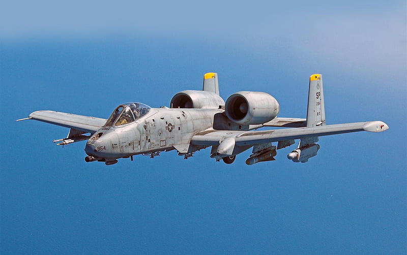 Fairchild-Republic A-10 Thunderbolt, united states air force, thunderbolt, us air force, warthog, HD wallpaper