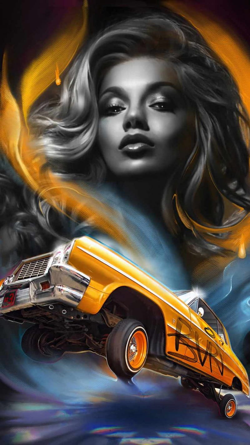 Lincoln Lowrider Outside Show Hot Yellow Low Lincoln Lowrider Hd Wallpaper Peakpx
