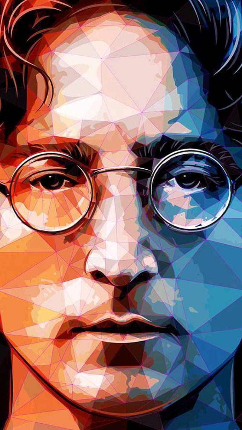 John Lennon Prism, beatles, george, imagine, john, legend, lennon, music, paul, ringo, rock, HD phone wallpaper