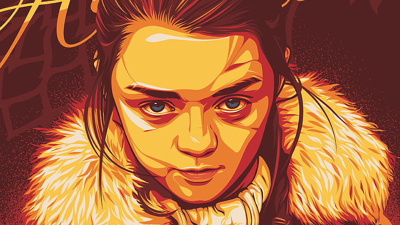 Arya Stark Digital Art, arya-stark, game-of-thrones, tv-shows, artist, artwork, digital-art, behance, HD wallpaper