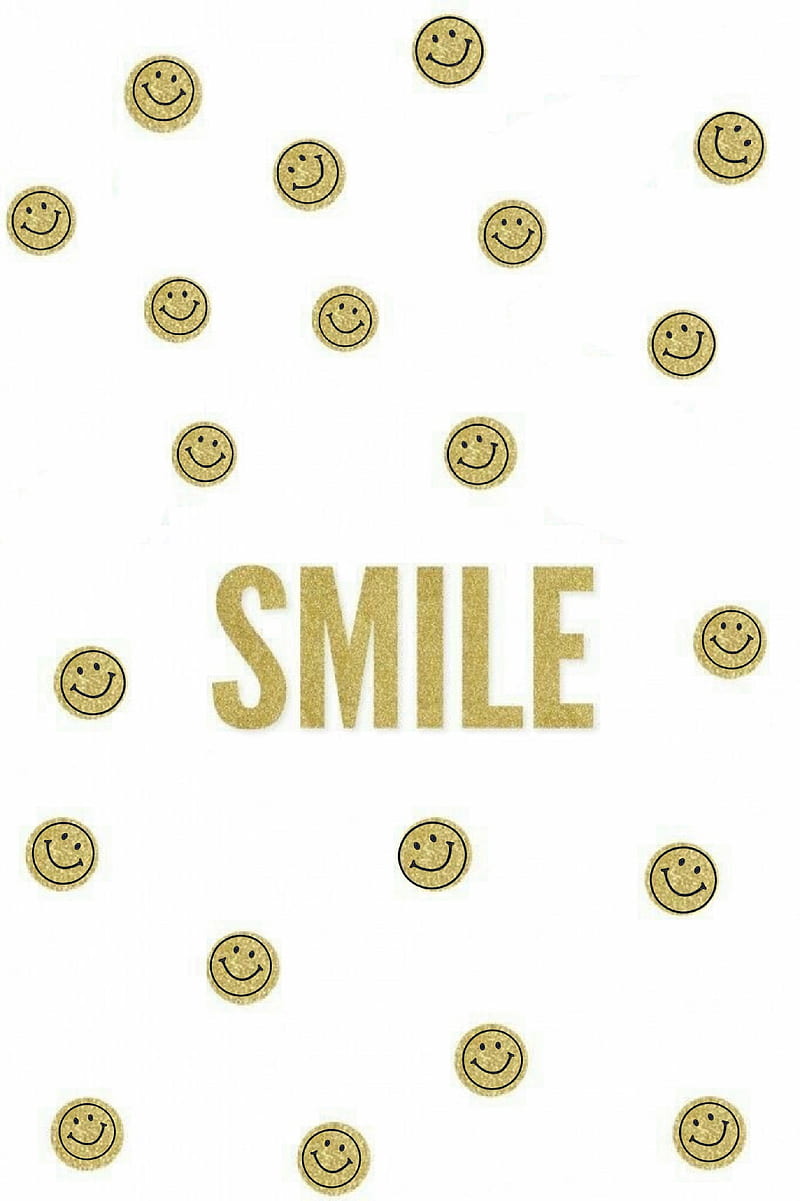 Smile Smiling Smiley Golden Iphone Android Emoji Hd Mobile Wallpaper Peakpx