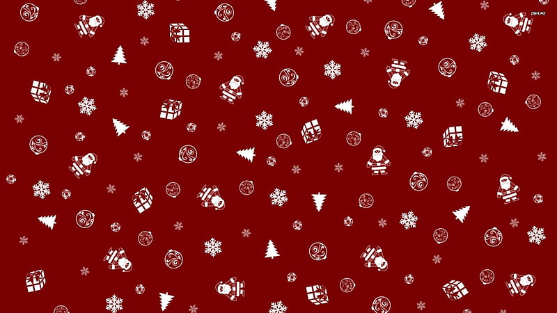 red christmas pattern