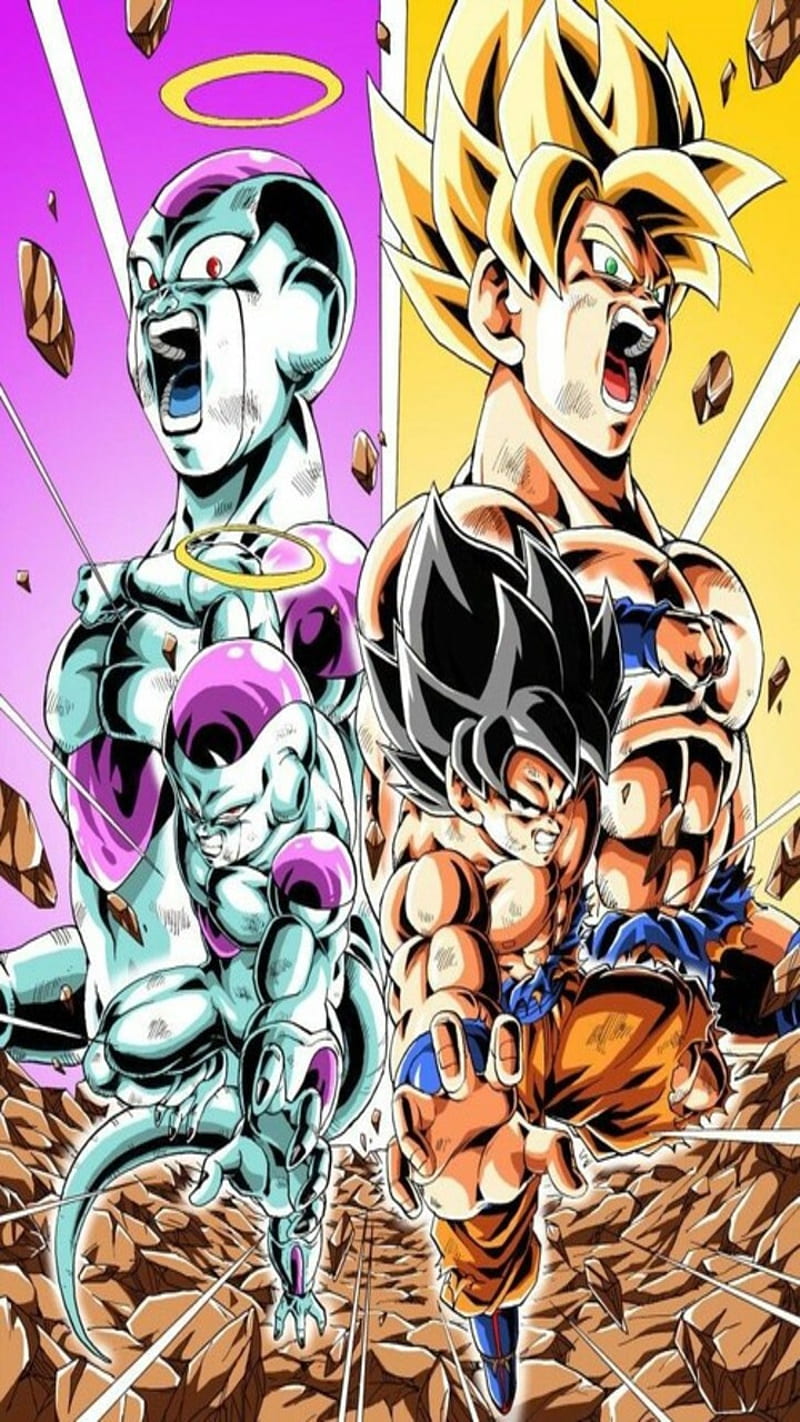 Goku Frieza team up, anime, dragon, ball, super, hope, epic, HD phone wallpaper