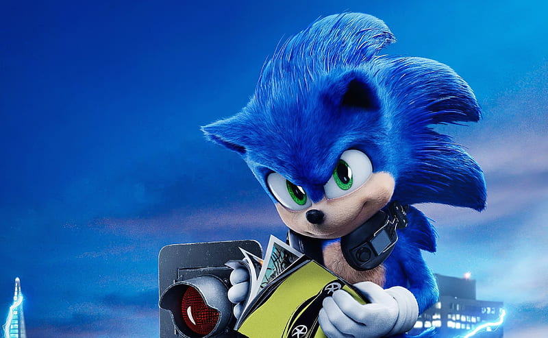 Sonic the Hedgehog Movie 2020 Ultra, Cartoons, , Film, Hedgehog, Sonic, 2020, HD wallpaper