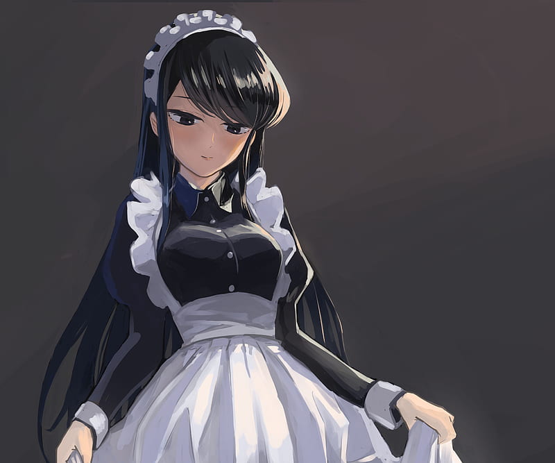 Anime, Komi Can't Communicate, Komi Shouko , Maid, HD wallpaper