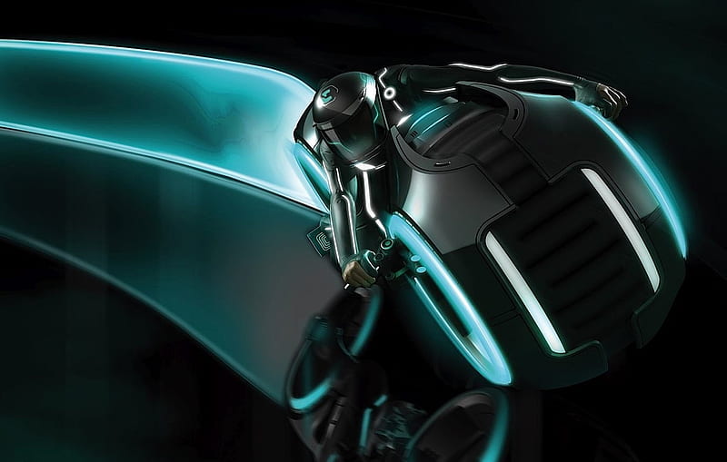 Tron Cycle, tron movie, tron bike, bike, cycle, tron, HD wallpaper