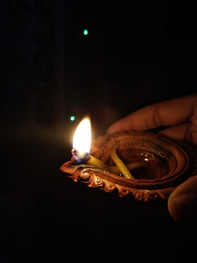 Diya , 2017, candle, candles, diwali, fire, flame, happy, light, mum, patience, HD phone wallpaper