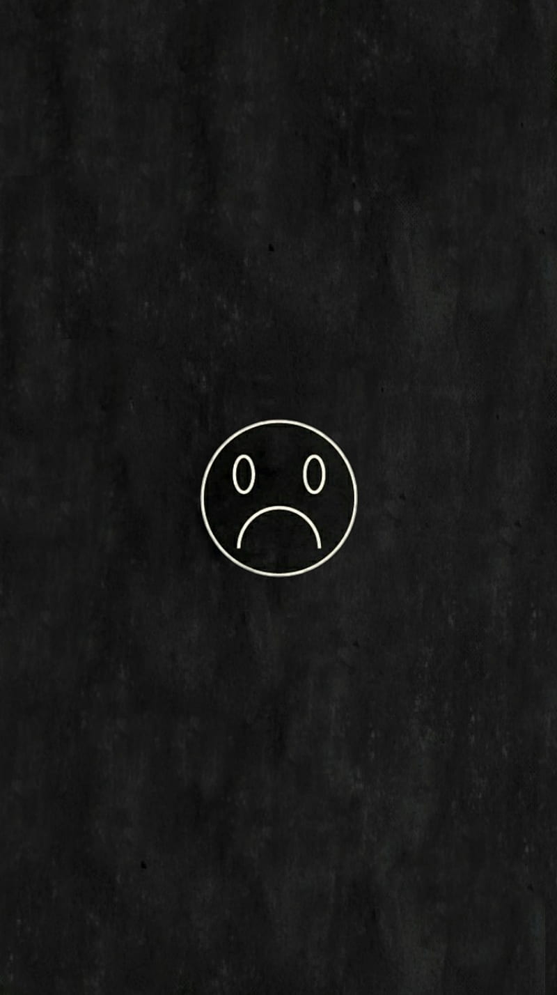 Sad face, black, sad, triste, HD phone wallpaper