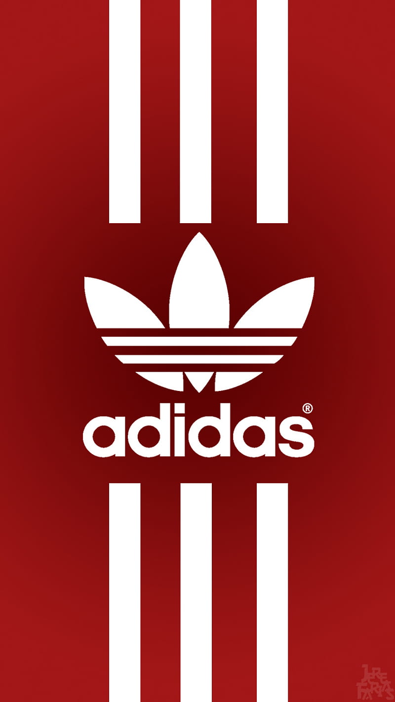 ADIDAS, red, red, white, white, HD phone | Peakpx