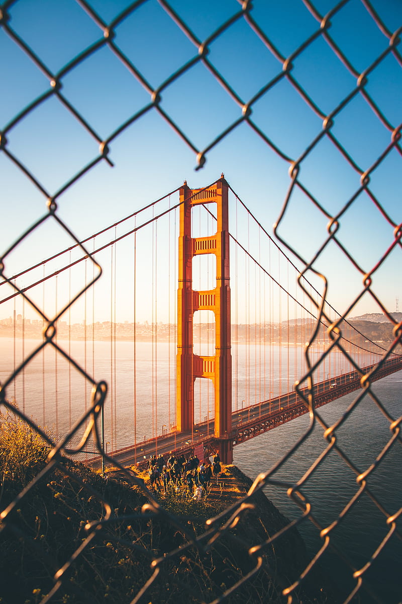 water, bridge, Golden Gate Bridge, San Francisco, suspension bridge, USA, HD phone wallpaper