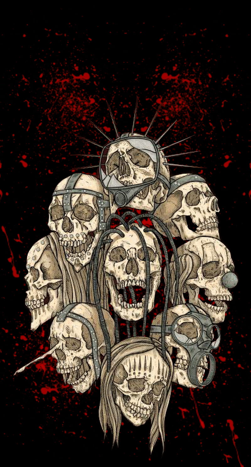 Slipknot masks, corey taylor, skull, HD phone wallpaper