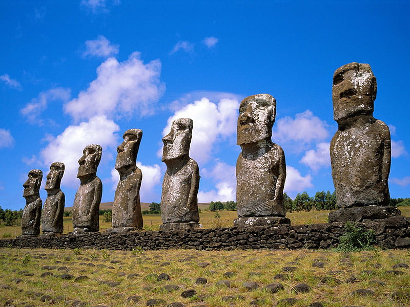 Chile, Moai, Easter Island, Man Made, HD wallpaper