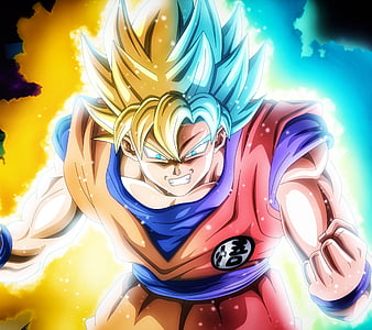 Goku Change, blue, dragon, dragon ball, god, gohan, saiyan, ss, super, vegeta, HD wallpaper