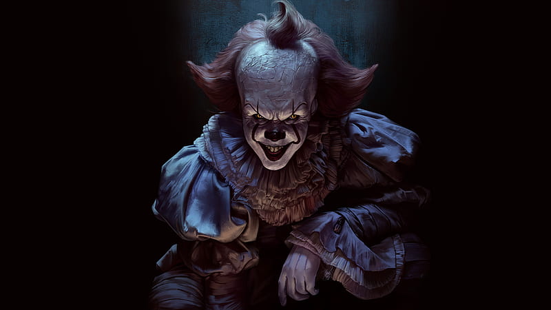 Pennywise Joker , pennywise, clown, artist, artwork, digital-art, , it, HD wallpaper