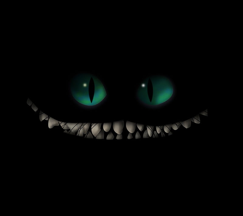 Scary, black, dark horror, teeth, yellow eyes, HD phone wallpaper | Peakpx