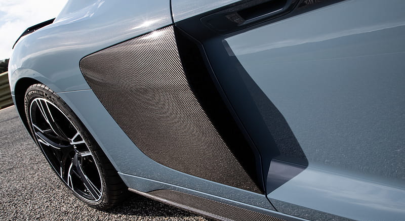 2019 Audi R8 V10 Coupe (Color: Kemora Gray Metallic) - Side Vent , car, HD wallpaper